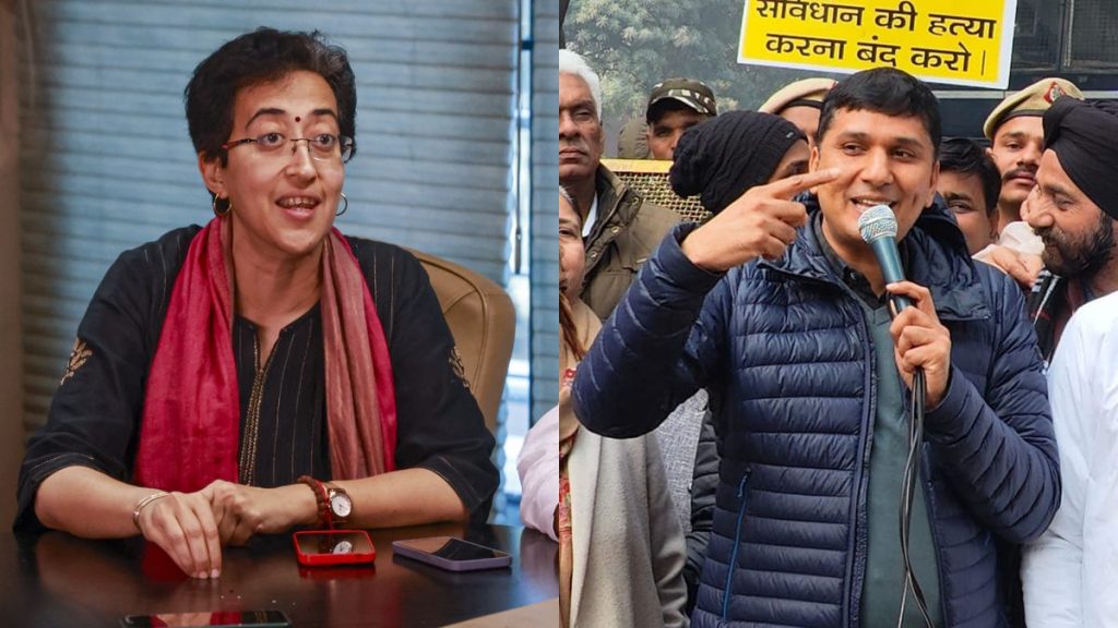 AAP MLAs Atishi and Saurabh Bharadwaj. (File Image) AAP MLAs Atishi and Saurabh Bharadwaj. (File Image)