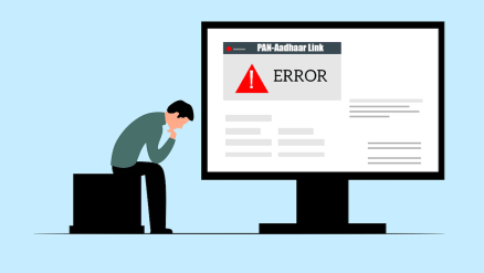 pan aadhaar link failure error