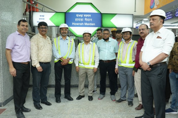 The commrcial run of metro rake on the 4.8 kms underground section from Howrah Maidan to Esplanade will begin by December, 2023. (Image: Kolkata Metro)