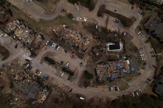 The president said in a statement on Sunday afternoon that he and wife Jill Biden were praying for the people impacted by the weekend storms and ordered relevant federal officials 