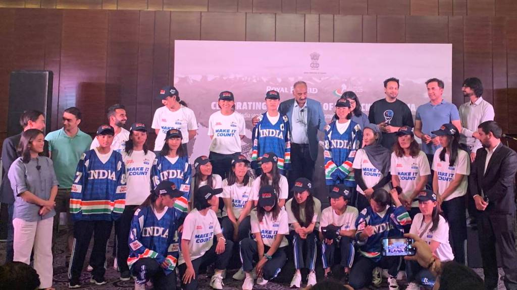 Indian Women's Ice Hockey, Women's Ice Hockey, Ice Hockey, IIHF Ice Hockey Women's Asia and Oceania Championship, Royal Enfield, winter sports, ladakh, himachal pradesh
