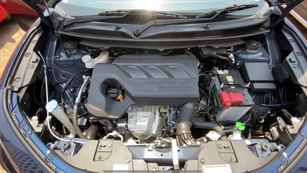 Powering the upcoming Maruti Suzuki Fronx is a 1.2-litre naturally-aspirated petrol engine that develops 88.5 bhp and 113 Nm of peak torque. This engine will come mated to a 5-speed MT and an AMT.