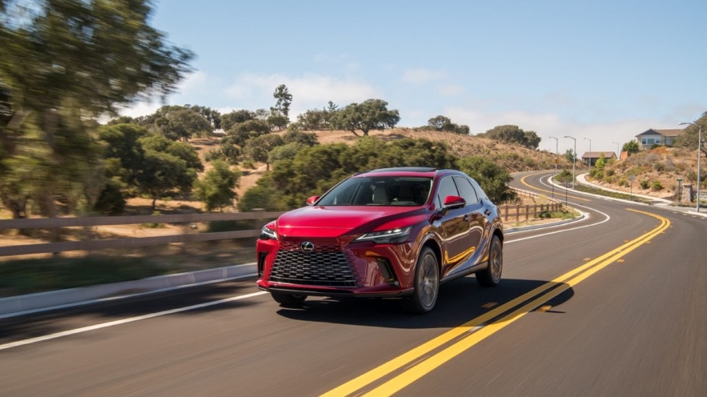 New Lexus RX hybrid SUV drive