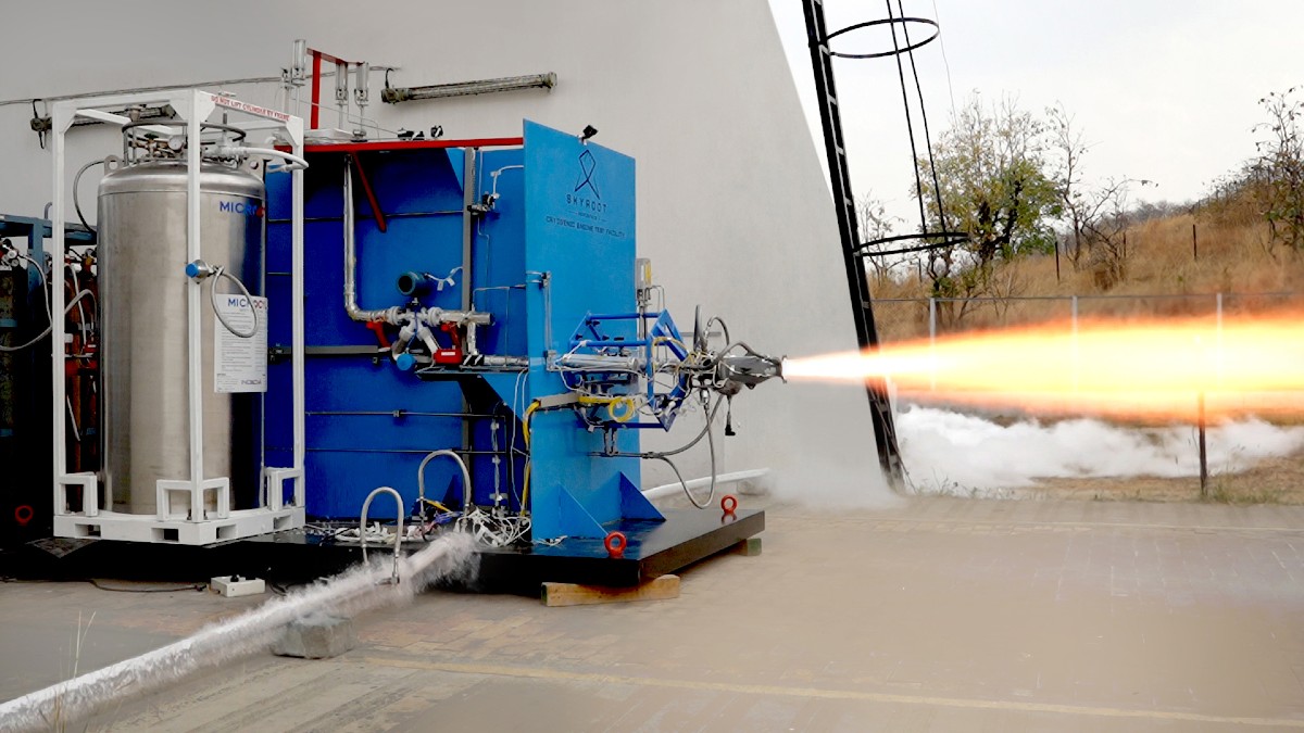 Skyroot successfully tests 3D printed cryogenic engine Skyroot successfully tests 3D printed cryogenic engine