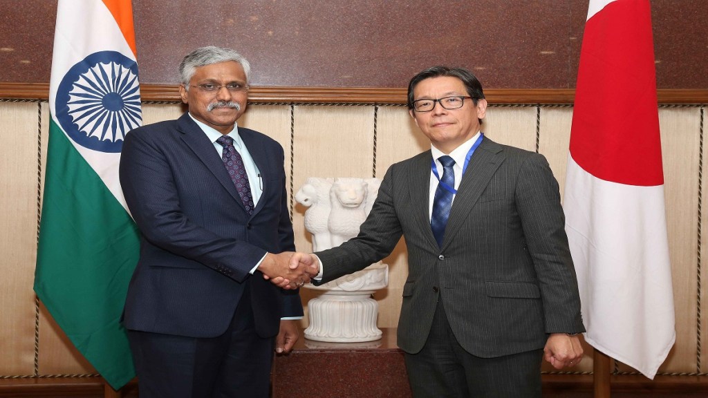 The 7th India-Japan Defence PolicyDefence Secretary Giridhar Aramane and Vice Minister of Defense for International Affairs Oka Masami