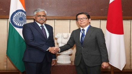 The 7th India-Japan Defence PolicyDefence Secretary Giridhar Aramane and Vice Minister of Defense for International Affairs Oka Masami