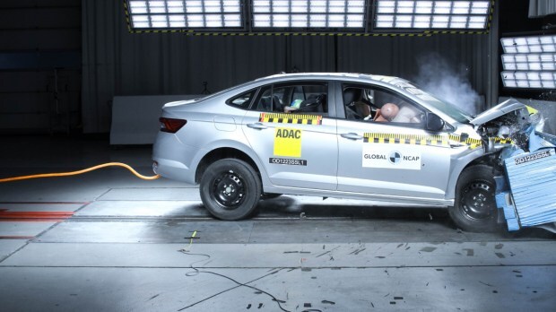Volkswagen Virtus / Skoda Slavia frontal impact.