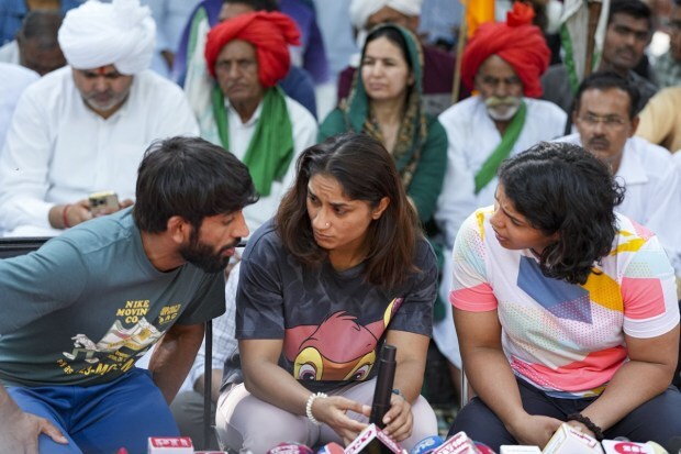 Several national award winning wrestlers have been protesting at Jantar Mantar, Delhi, demanding the Central government make public the findings of an oversight panel that investigated the sexual harassment allegations against WFI chief Brij Bhushan Sharan Singh, also a BJP MP. (Photo: PTI)