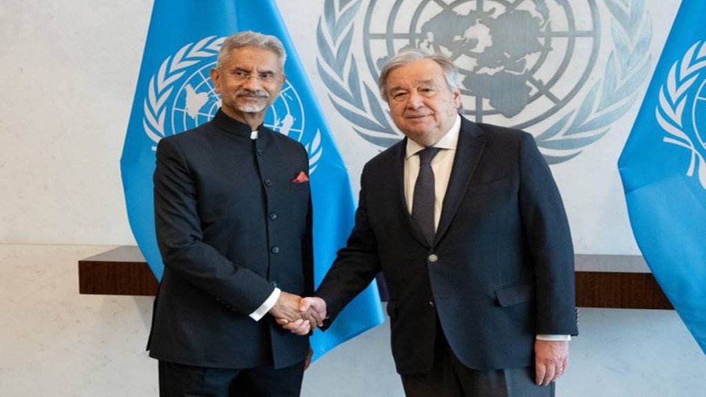 s jaishankar with UN chief s jaishankar with UN chief