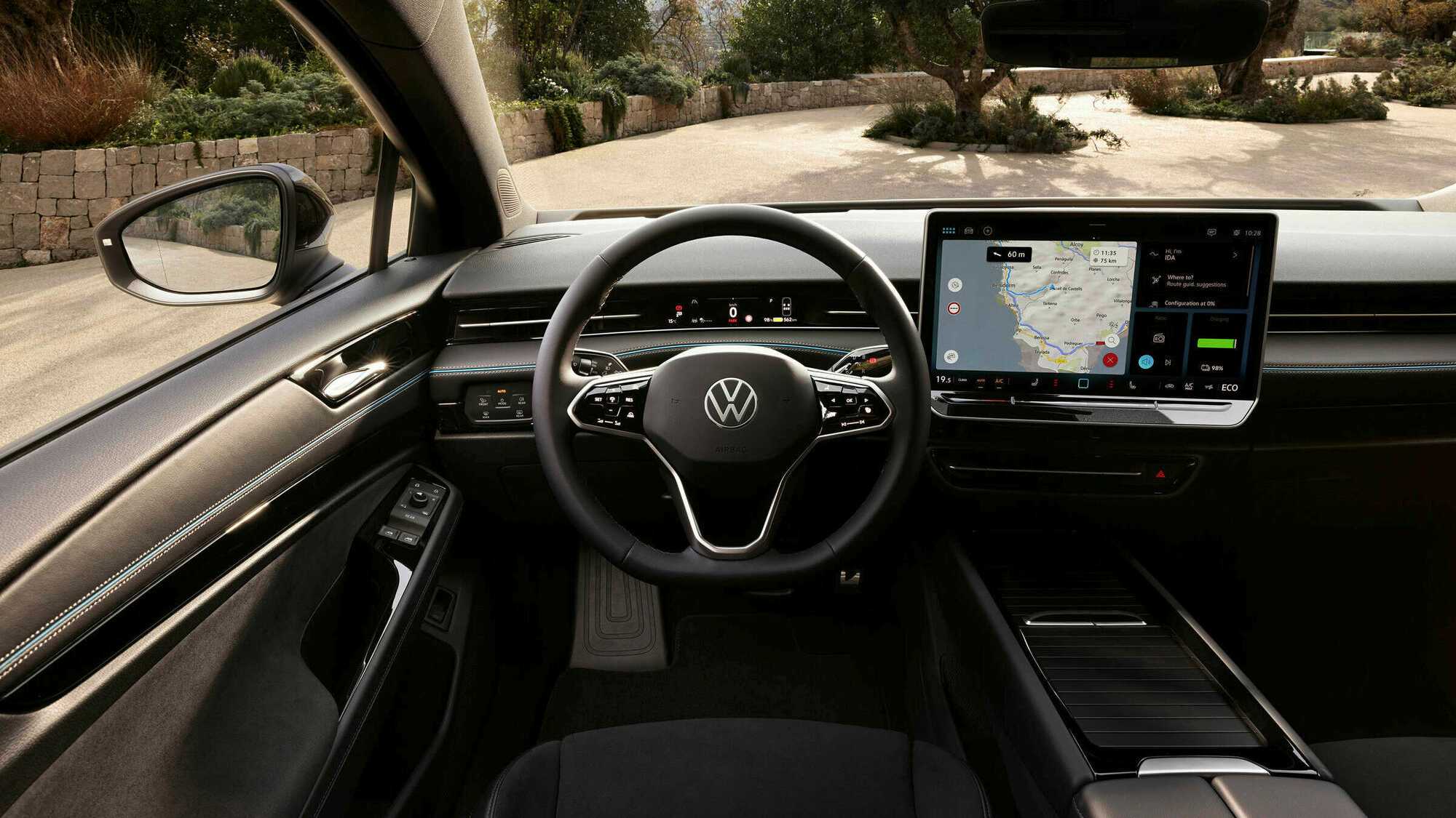 The most-notable feature is the 15-inch infotainment system, alongside an augmented HUD unit, seats with massage functionality, and more.