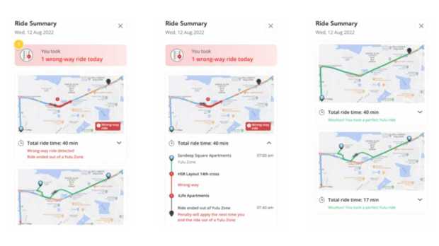 yulu wrong side notification