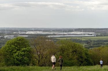 Nissan Motor Co. plant from Penshaw Hill in Sunderland