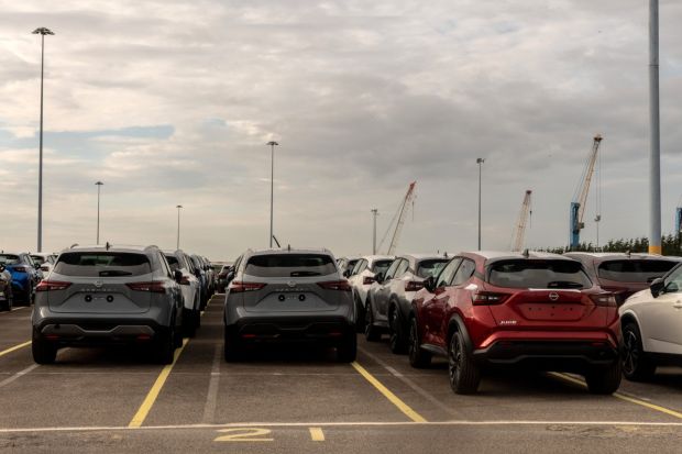 Nissan export vehicles.
