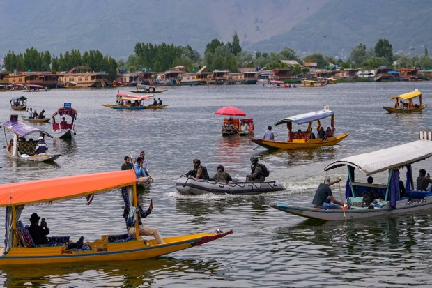 Keeping security of visiting delegate mind, all places of Sriranagar, including Dal Lake and surrounding areas have been put on high alert. (PTI Photo)