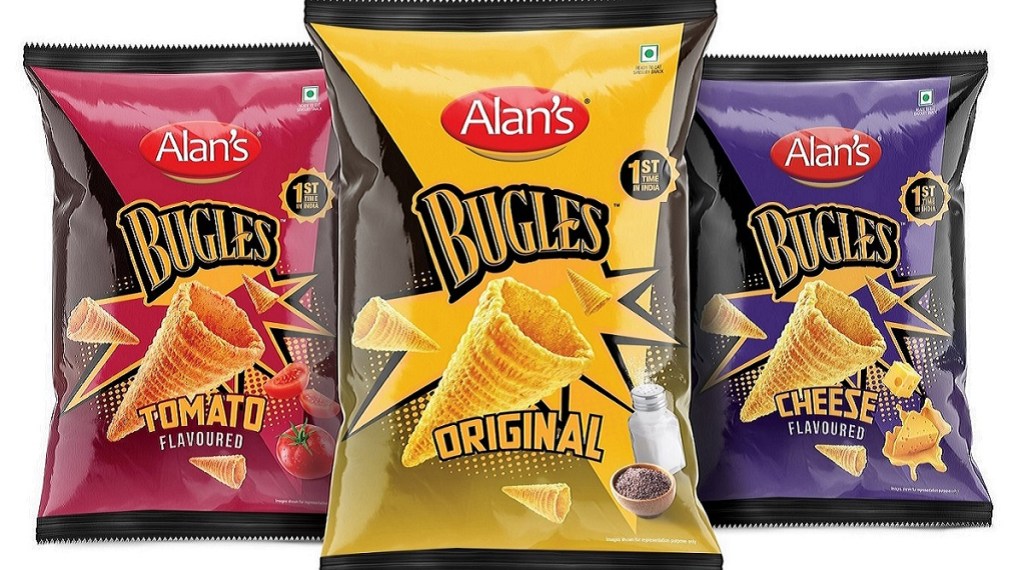 Reliance Consumer Products, Reliance Retail, Alan’s Bugles, General Mills, FMCG, snacks, launch, price point, retail network