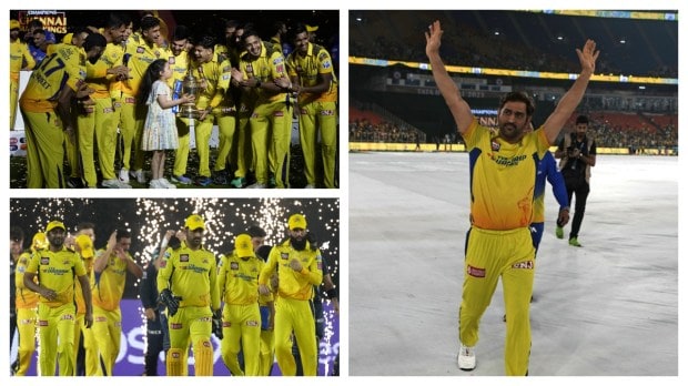Chennai Super Kings victory over Gujarat Titans in the IPL season 2023 was arguably the most bitter-sweet moment in the history of Indian Cricket. While CSK fans couldn't stop basking in the glory of Chennai's IPL win, the finale also felt like a heart-breaking goodbye to one of the most famous and loved Cricketer of all times - Mahendra Singh Dhoni, who announced that the next IPL would be his last. Everyone's heart skipped a beat when on May 29, Mahi made the retirement remark which made the Ahmedabad crowd go berserk! Here we bring to you some of the most memorable moments from IPL 2023 Finale showcasing Dhoni's epic exit and Chennai's glorious win! (Image: AP/PTI)