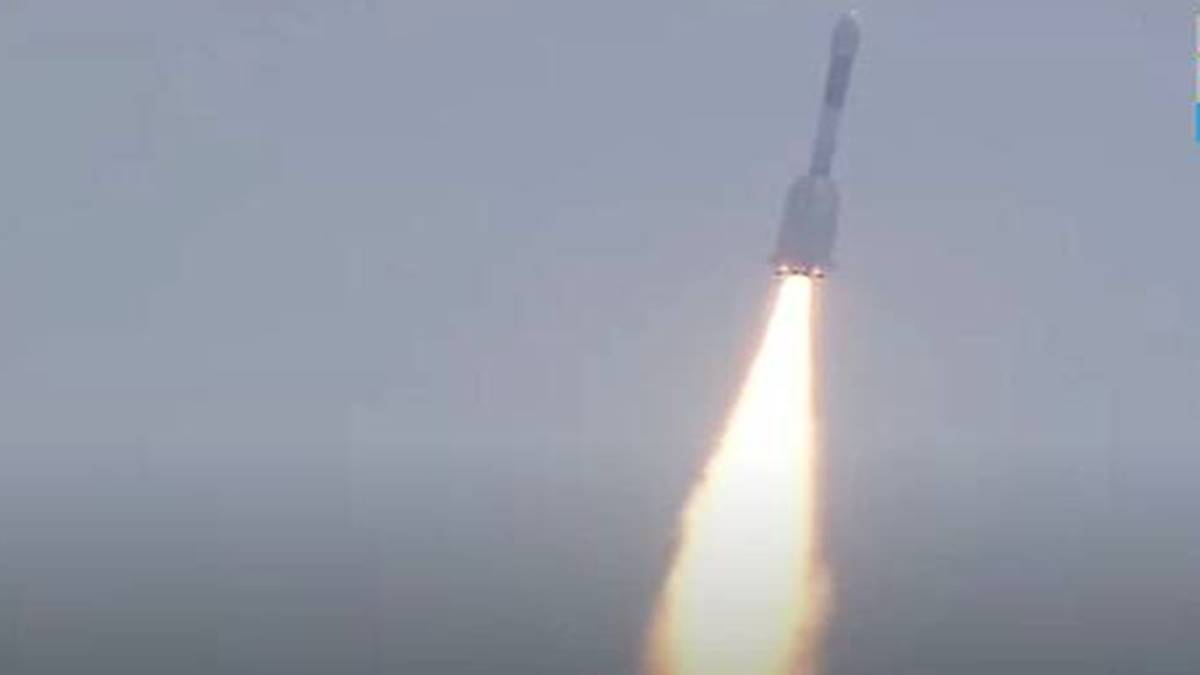 ISRO GSLV-F12 takes off