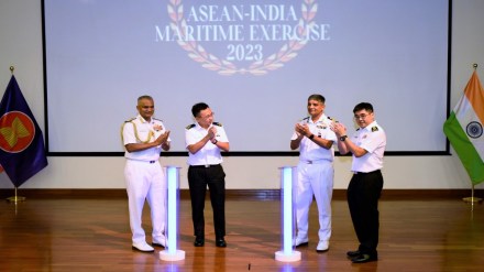 Navy Chief in Singapore for ASEAN-India Maritime Exercise