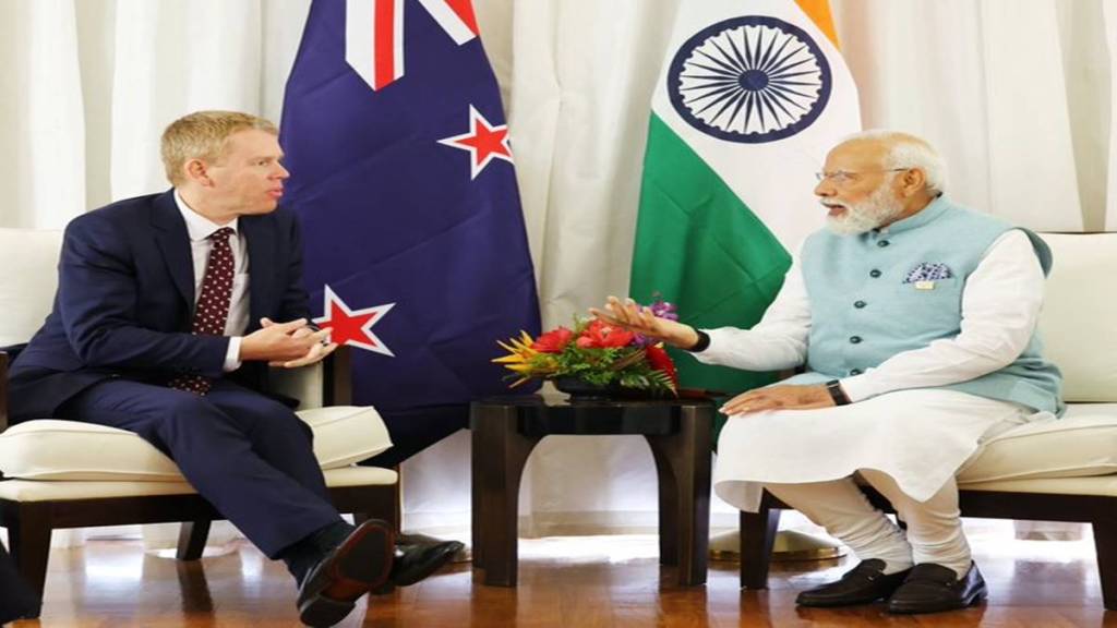 PM modi with Chris Hipkins