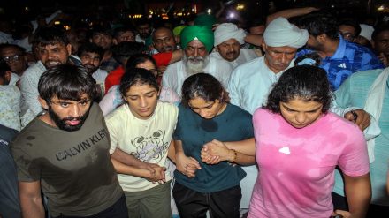 wrestlers protest, Bajrang Punia