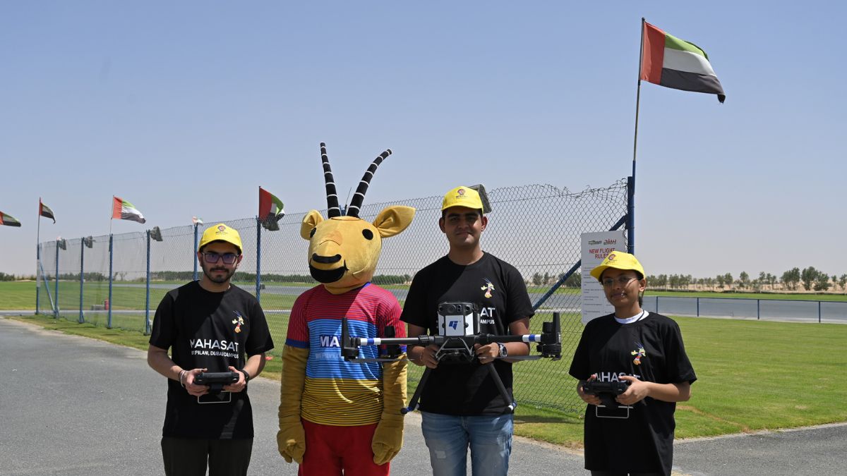 Drone Satellite Launch Vehicle was used to carry the satellites to an altitude of 100 meters. Drone Satellite Launch Vehicle was used to carry the satellites to an altitude of 100 meters.