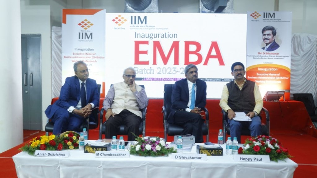 The Executive Master of Business Administration (EMBA) for working professionals will be conducted through TimesPro. The Executive Master of Business Administration (EMBA) for working professionals will be conducted through TimesPro.
