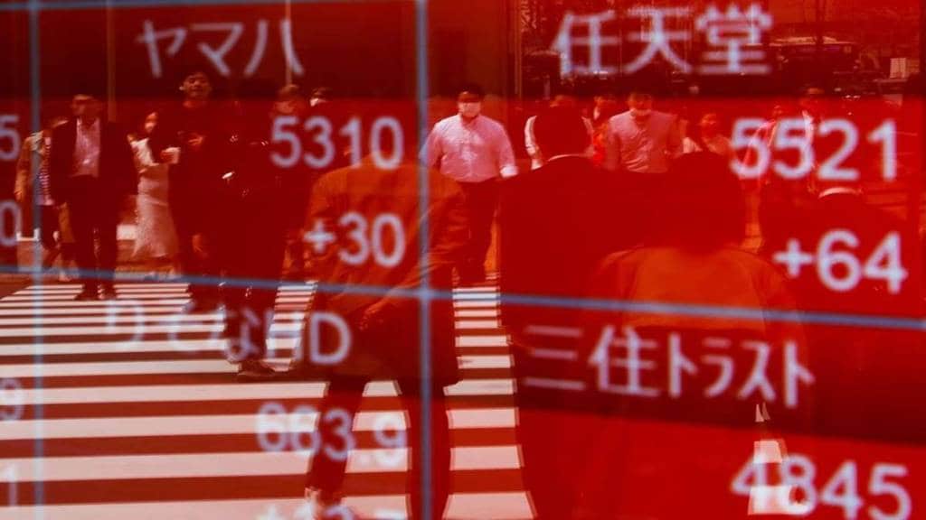asian shares markets