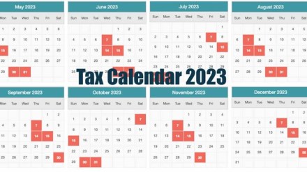 income tax calendar 2023