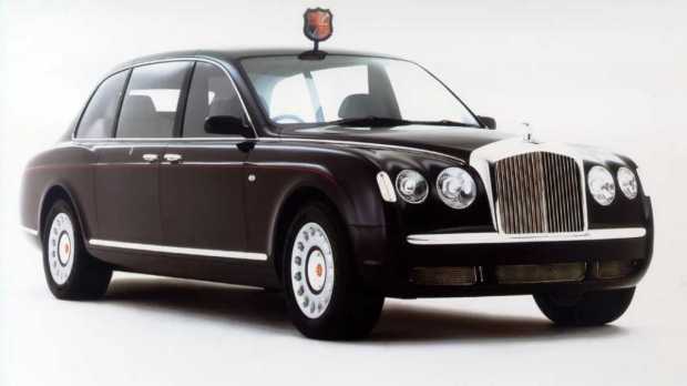 The most expensive car on the list is the Bentley State Limousine. The Royal Family owns two identical cars.Image Credit: Autoblog
