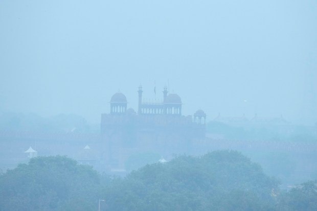 The Red Fort during monsoon rains in New Delhi on June 29. (Image: PTI)