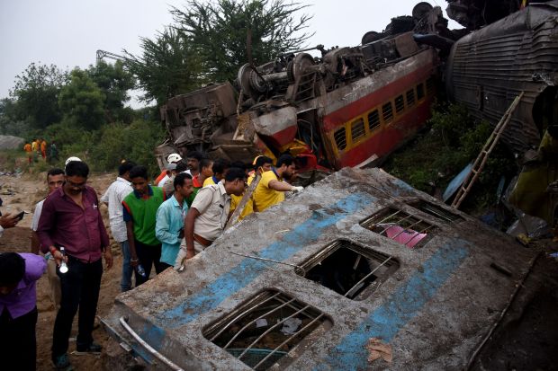 An extensive search-and-rescue operation has been mounted, involving hundreds of fire department personnel and police officers as well as sniffer dogs. National Disaster Response Force teams were also at the site. (Reuters photo)