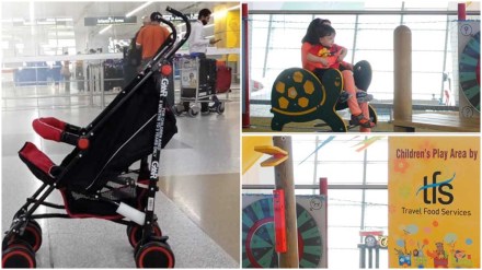 delhi airport, delhi airport baby, delhi airport baby strollers, delhi airport baby facilities, facilities at delhi airport, passenger friendly activities at delhi airport, delhi airport twitter,