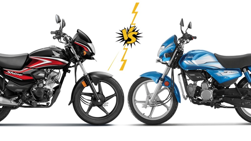 Hero HF Deluxe vs Honda Shine 100