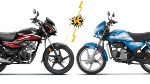 Hero HF Deluxe vs Honda Shine 100