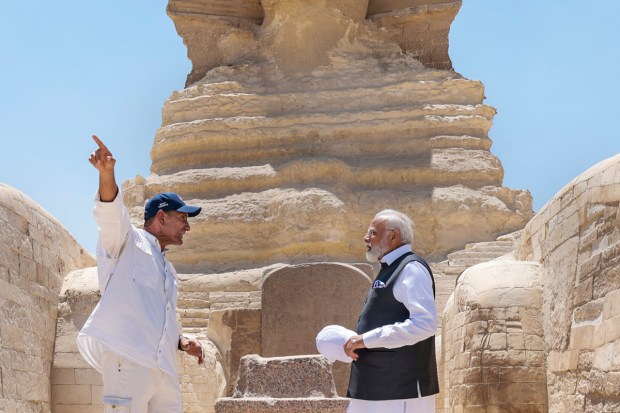 PM Modi also sought details about the Great Pyramid of Giza. (Image: PTI)