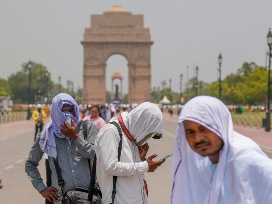 The India Meteorological Department has predicted strong surface winds during the day and the maximum temperature is expected to hover around 41 degrees Celsius. (PTI Photo)