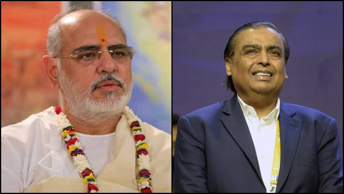 Rameshbhai Oza, Rameshbhai Oza net worth, who is Rameshbhai Oza, Mukesh Ambani, Mukesh Ambani net worth, Mukesh Ambani guru, Mukesh Ambani spiritual guru, Mukesh Ambani lifestyle, Mukesh Ambani money, Mukesh Ambani wedding, akash ambani wedding, lifestyle