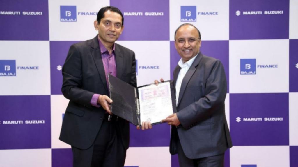maruti suzuki bajaj finance mou