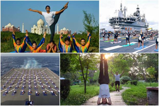 International Day of Yoga will be observed on Wednesday. Across the world, it has been celebrated every year on June 21 since 2015, following its inception in the United Nations General Assembly (UNGA) in 2014.Originated in ancient India, Yoga is a physical, mental, and spiritual practice. In his UN address in 2014, Prime Minister Narendra Modi suggested the date of June 21, as it is the longest day of the year in the Northern Hemisphere of the globe and shares a special significance in many parts of the world.This year, the theme of International Yoga Day is 'Yoga For Vasudhaiva Kutumbakam'. Interestingly, a week before the Yoga Day, its preparations began. Here are some pictures.