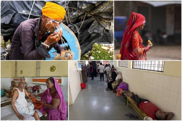 A scorching heat wave in the country's most populous state, Uttar Pradesh, has overloaded hospitals, filled a morgue and disrupted power.In the state, reportedly, 68 people have died from heat-related illnesses over the last several days. In Ballia district in Uttar Pradesh, the largest hospital is unable to accommodate more patients.A two-member team will look into what caused a large number of deaths and investigate how many of them are directly related to heat, said state health minister, Brajesh Pathak, on Sunday, reported AP. Here are some shocking photos.