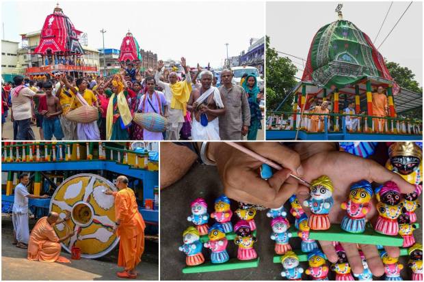 The Jagannath Puri Rath Yatra 2023 will take place on Tuesday (June 20). The festival is mainly celebrated in Puri, Odisha, with devotees travelling from across the country.The Ratha Yatra of Puri is considered not only the oldest but also the largest Hindu chariot festival celebrated annually. It is observed on the bright half of the lunar month of Ashadh (June-July).The festival is associated with the deity Jagannath (a form of Lord Vishnu). During the festival - in three massive, wooden chariots - three deities (Jagannath, his brother Balabhadra and sister Subhadra) are pulled to Gundicha Temple where they reside for a week. After that, they return to the Jagannath temple. Descriptions can be found in Padma Purana, the Skanda Purana, Brahma Purana, and the Kapila Samhita.In the year 2024, Jagannath Puri Rath Yatra will take place on the 7th of July. Here is how the preparations are going on. Have a look: