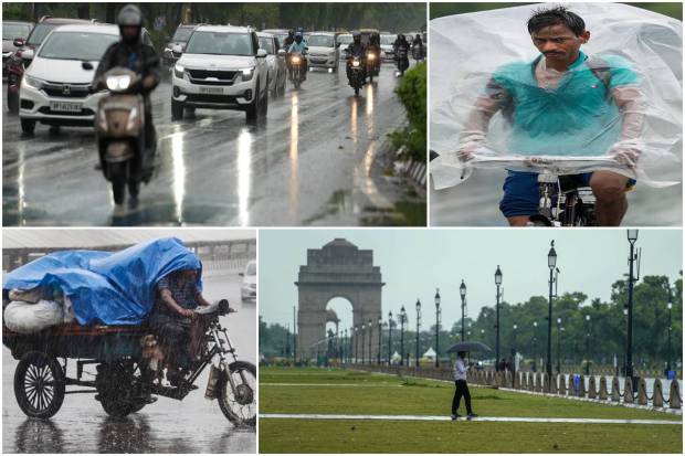 Parts of the Delhi-National Capital Region (NCR) received light rain on Monday morning. According to the India Meteorological Department (IMD), this led to muggy weather conditions in Delhi.The city received 5 mm of rainfall during the 24-hour period which ended at 8:30 am on Monday. The minimum temperature settled at 25.5 degrees Celsius, normal for this time of the year, the IMD said, reported news agency PTI.At 8:30 am, the relative humidity in the city was recorded at 96 per cent. The weather department has forecast generally cloudy skies with light rain or thundershowers during the day.The maximum temperature is expected to settle around 38 degrees Celsius.Delhi, on Sunday, recorded a minimum temperature of 28.6 degrees Celsius (a notch above the season's average) and a maximum of 38.6 degrees Celsius.