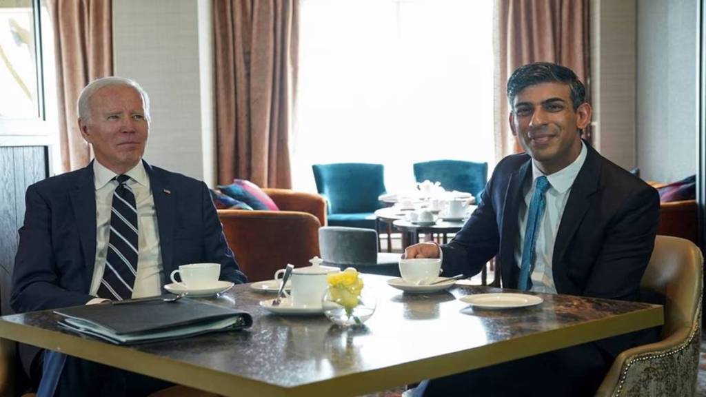 rishi sunak with joe biden