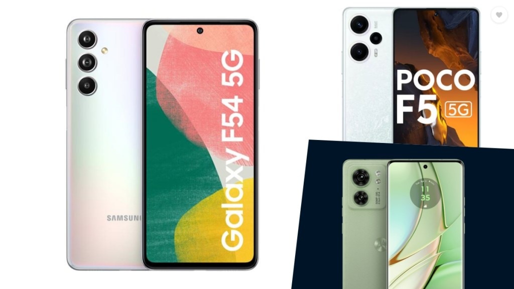 Samsung Galaxy F54 5G versus Motorola Edge 40, Poco F5: Specs, features, prices compared