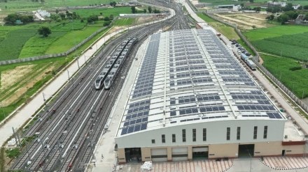 solar power plant at Duhai Depot, ncrtc solar power plant at Duhai Depot, Delhi-Meerut RRTS corridor, Delhi-Meerut RRTS corridor news, Delhi-Meerut RRTS corridor latest news, Delhi-Meerut RRTS corridor solar power plant, rrts, rrts corridor,
