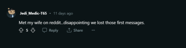 One of the Redditors commented his dismay of losing the chats