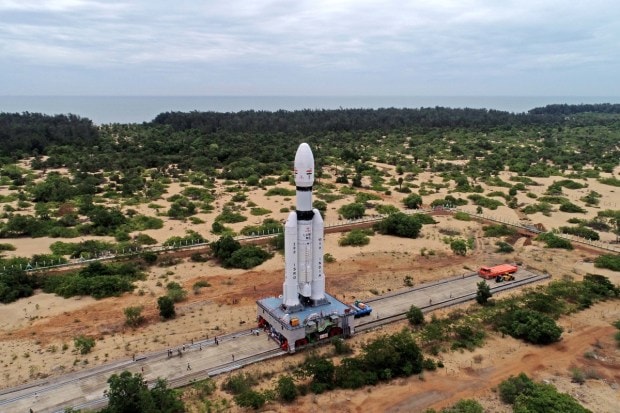 Chandrayaan-3 is the third lunar exploration mission in the fourth operational mission (M4) of LVM3 launcher, formerly the GSLVMkIII rocket. (Image: ISRO/Twitter)