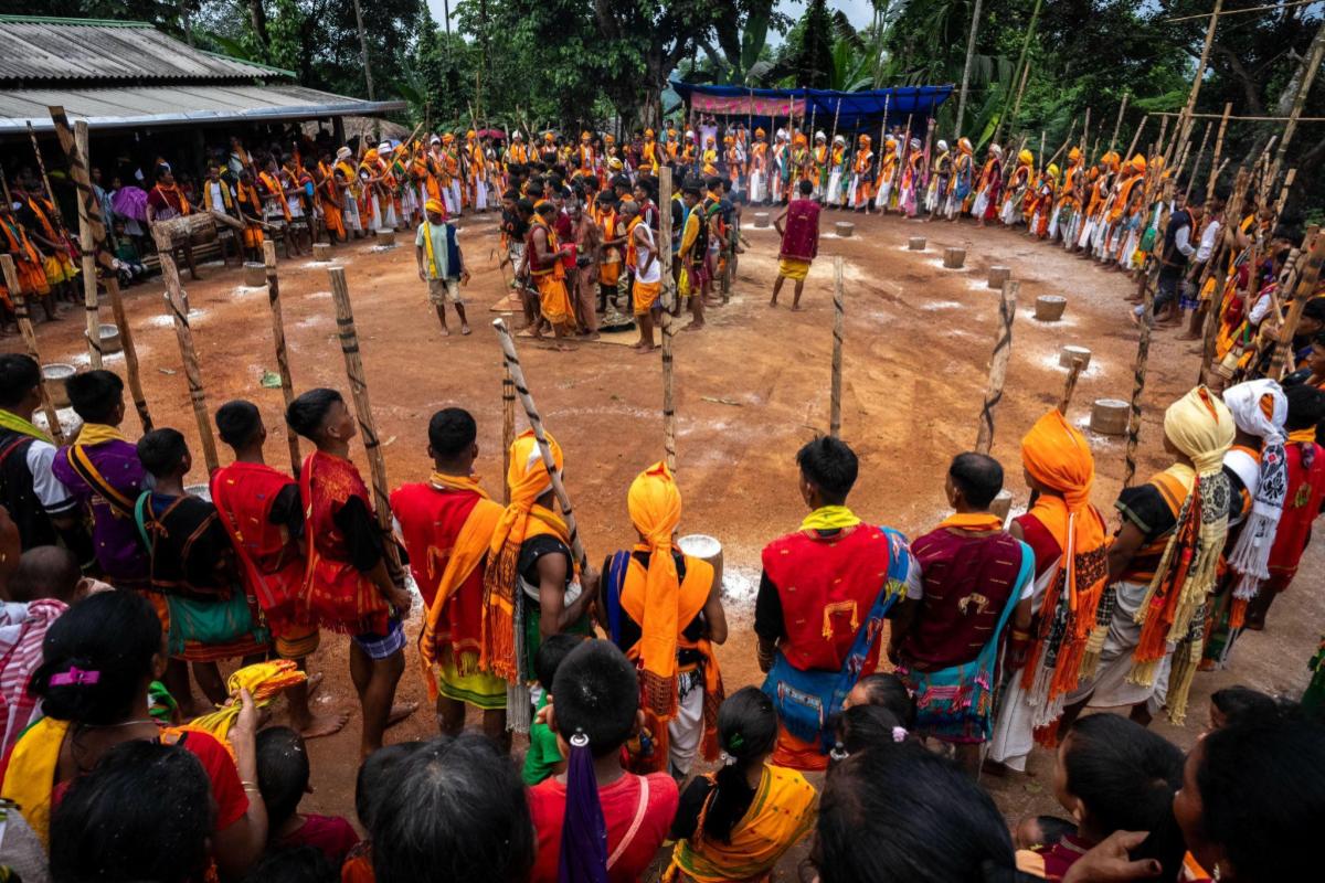 Tiwa tribal men in their traditional attire participate in Wanchuwa festival in Singlangkunchi village, India. Wanchuwa festival, marked once every five years, is celebrated for a good harvest and the welfare of the people. (Image/AP)Dates: Between June and August