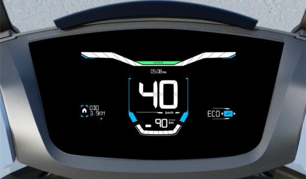 Ather 450S intrument panel without touchscreen