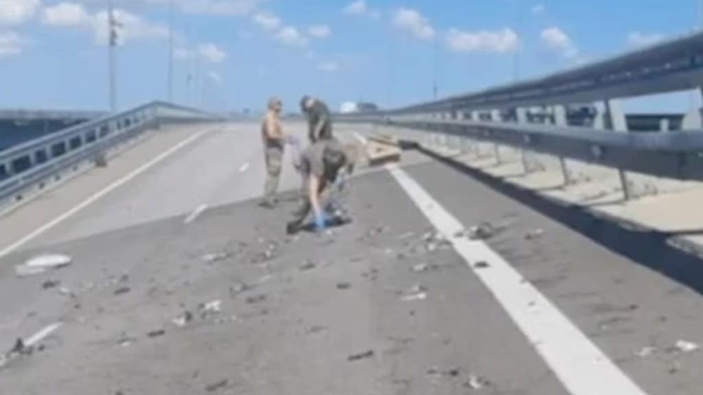 Crimea bridge attack, Russia on crimea bridge attack, Crimea bridge, Russia Ukraine war, Russian invasion of Ukraine